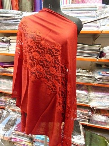 Pashmina Central Lace Design Shawls