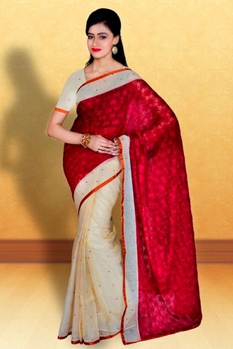 Faux Georgette Zari Kota Saree