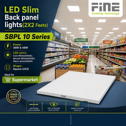 LED Panel Light - Aluminum, 600mm x 600mm, Gray, 24W | Energy Saving, Long Life, Easy Install, Bright Light, Durable