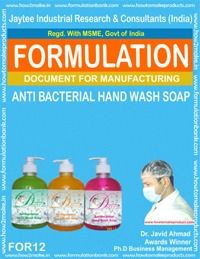 Formula Document For Making Anti Bacterial Hand Wash Soap