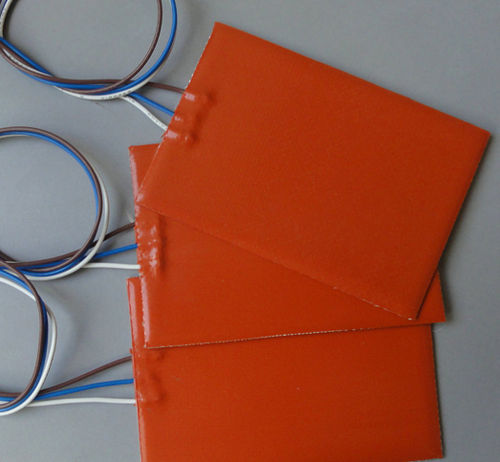 Rectangular Silicone Rubber Heaters Maximum Temperature 200