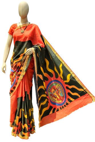 Modern Design Hand Printed Sarees