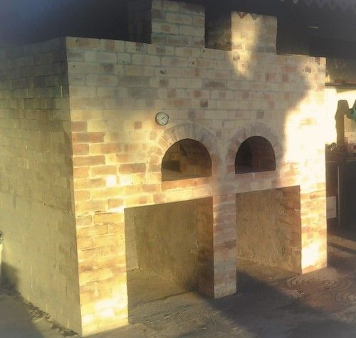 Wood And Gas Fired Brick Pizza Oven - Double Door Oven