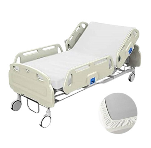 100% Cotton Knitted Fitted Hospital Sheet - 165 GSM , Hypoallergenic Comfort, Secure Snug Fit, Easy Maintenance, Durable & Eco-Friendly