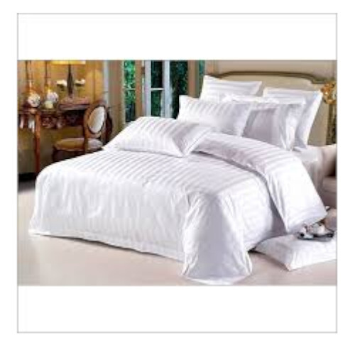 Pr-2009 Hotel Duvet Cover 300 Tc 1 Cm Satin Stripe - Length: 94 Inch (In)