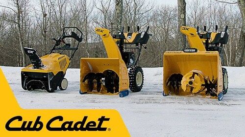 Yellow Single Cylinder Engine Based Snow Thrower Machine