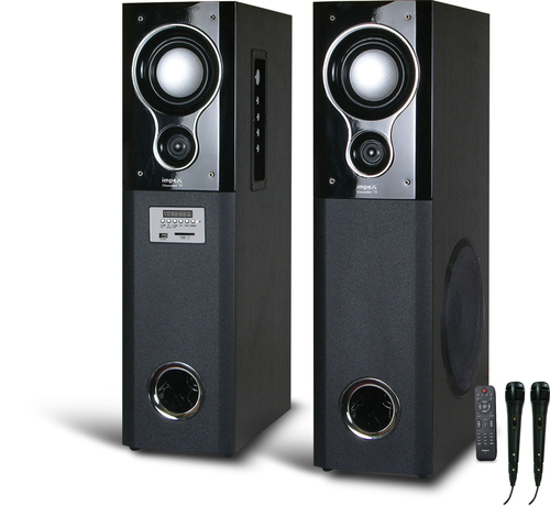 impex tower speakers with mic