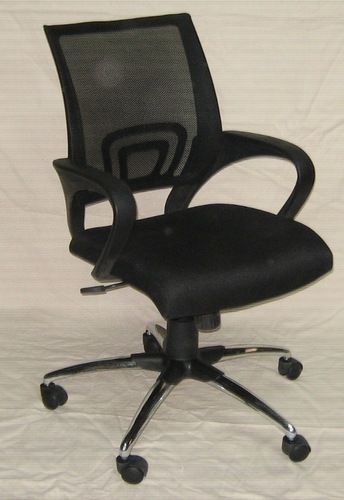 Black Net Back Chair