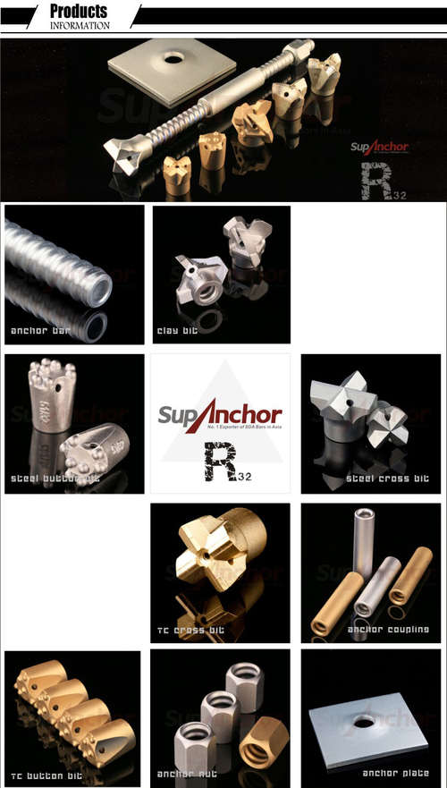 SupAnchor R32SS Mining Self Drilling Anchor Bolt