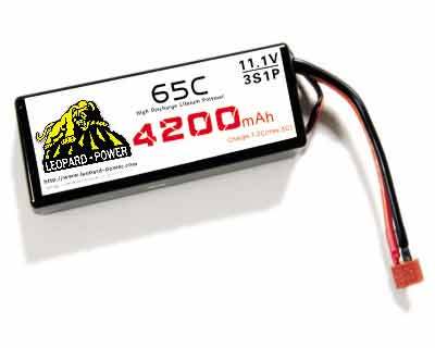 आरसी हेलीकॉप्टर (4200mah-3s-65c) के लिए तेंदुआ पावर लिपो बैटरी