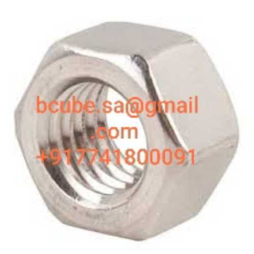 Stainless Steel Hex Nut - Fine Finish | Round Shape, Threaded for Reliable Fastening