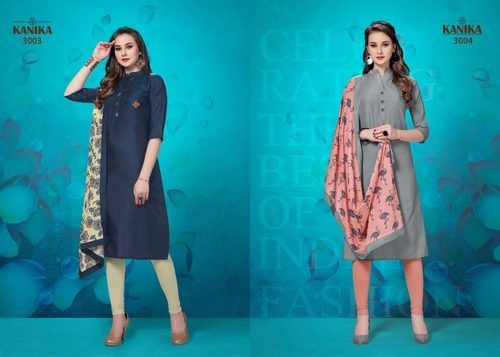 Delisha Silk Digital Kurtis