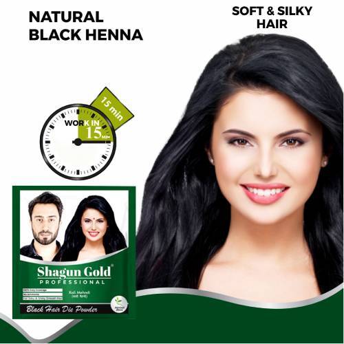 100% Natural Black Henna Hair Color with 2 Year of Shelf Life