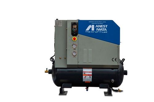 Industrial Screw Air Compressor - 415V, 400 lbs, Grey | Silent Direct Drive, Lubricated, 12 Month Warranty, 42-1483 CFM Capacity