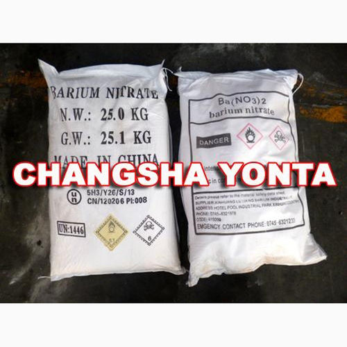 Barium Nitrate - 98% Purity, 25kg Bags | Ideal for Fireworks, Optical Glass, Ceramics, Explosives, and Chemical Reagents