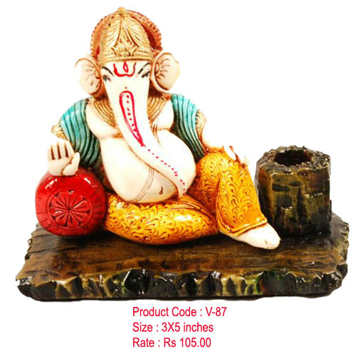 Sitting Ganesha Pen Stand