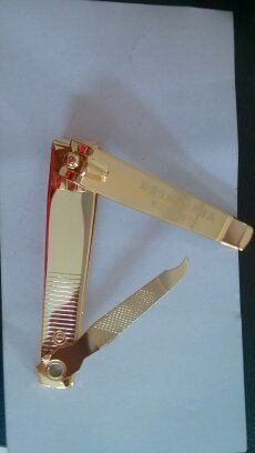 Nail Clipper Gold Color With File
