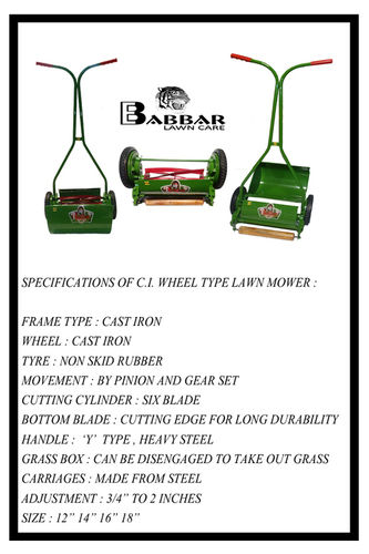 Wheel Type Lawn Mower