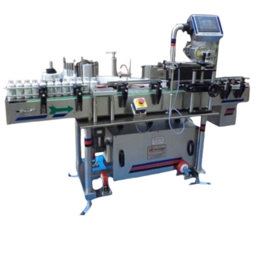 Round Bottle Sticker Labeling Machine - Stainless Steel, Automatic Operation, 8-150 mm Label Height | +/- 0.5 mm Accuracy, PLC Control System, Electric Drive Type, 1-Year Warranty