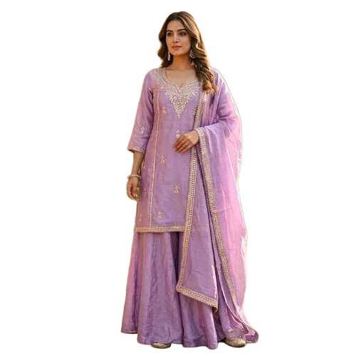 Heavy Designer Saree - Fine Silk Fabric, Elegant Draping Style , Perfect for Festive Occasions