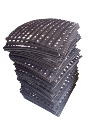 Pad With Alumina Tile - Rubber & Alumina, Varied Sizes, Custom Thickness | Durable, Impact & Abrasion Resistant, Easy Installation