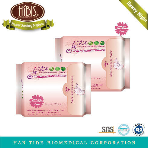 Night Ultra Thin HIBIS Herbal Sanitary Napkins