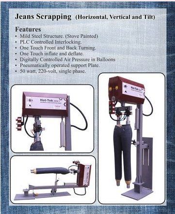 Jeans Trouser Scraper Machine