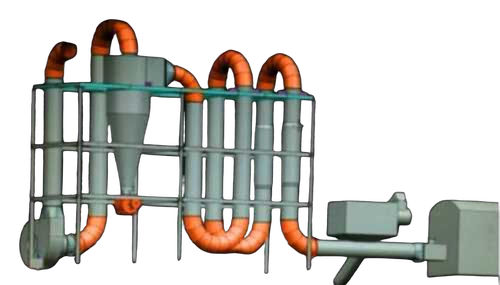 Biomass Dryer - Flash Type, 1.5 MT/Hr Capacity, 450 Kg/Hr Water Evaporation, Ideal for Efficient Biomass and Sawdust Drying