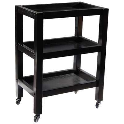 Spa 3 Shelf Wooden Trolley