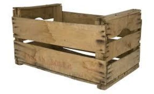 Industrial Wooden Crate (Hps-18) - Color: Light Brown