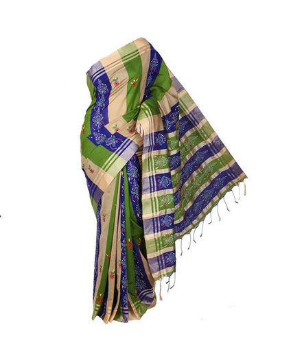 Trendy Khesh Silk Kantha Designer Sarees