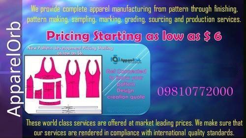 Apparel Cad Pattern Making Services