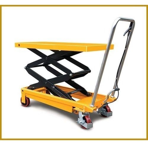 Manual Scissor Lifting Table Spa500 - Color: Yellow