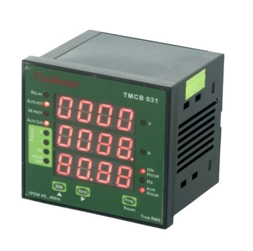 Panel-Mounted 100% Accuracy Single Phase Programmable Vif Meter With Digital Display Size: 96Mm(H) X 96Mm(W) X 75Mm(D)