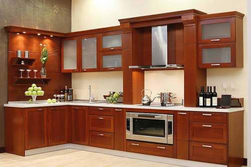 Solid Rubber Wood Kitchen