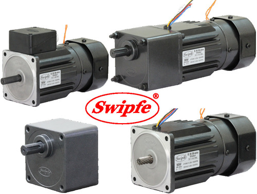 90 Watt Em Brake Geared Motor - Color: Black