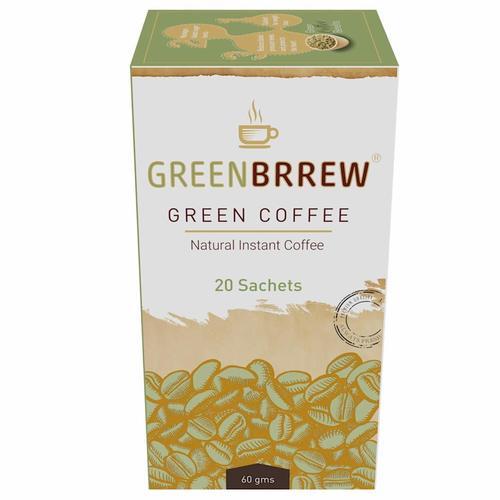 Instant Green Coffee (Natural, 20 Sachets)
