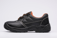 PPE Workplace Leather Upper PU Outsole Safety Shoes
