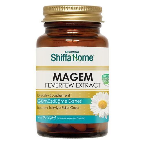 Magem For Migraine Feverfew Extract Capsules Food Supplement  Efficacy: Promote Nutrition