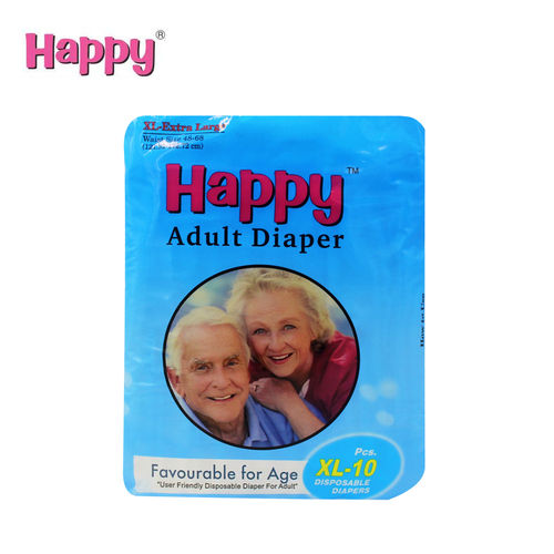 Leak Proof High Absorption Happy Adult Disposable Diaper XL10 Pcs
