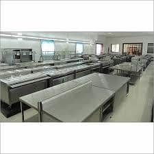 Durable Stainless Steel Cafeteria Table