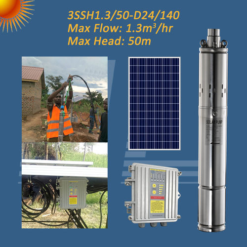 140W Stainless Steel Solar Dc Submersible Water Pump Caliber: 3In