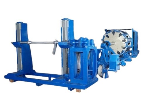 Industrial Laying Cum Armouring Machine - Color: Blue