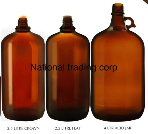 2.5 Litre Amber Glass BDH Chemical Bottle