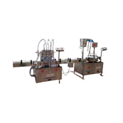 Liquid Bottle Filling Machine - Ergonomic Design, High Efficiency & Performance | Low Noise, Simple Control, Lower Energy Consumption