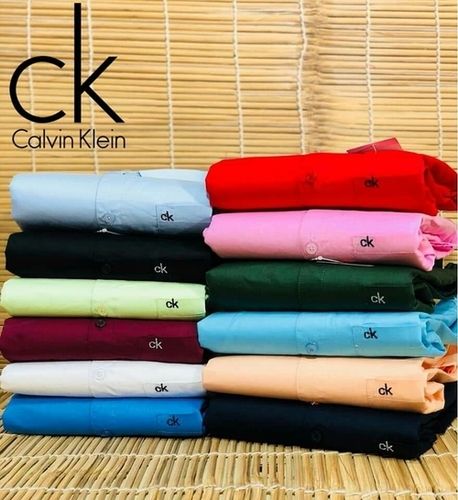 Plain Cotton Mens Casual Shirts