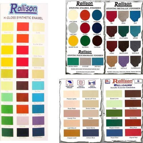 Master Paint Enamel Shade Card Paint Color Ideas