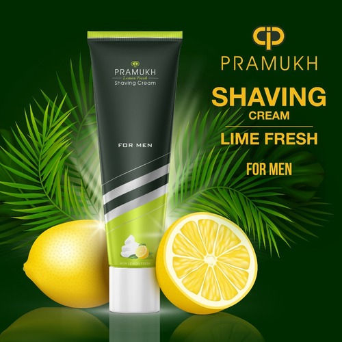 Light Yellowness Lemon Flavor Shaving Cream For Men