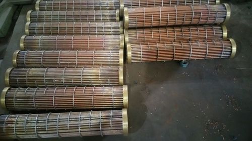 Tube Bundle Heat Exchanger - Copper, Stainless Steel, Carbon Steel, Cuppro Nickel | Customizable Dimensions for Replacement Units