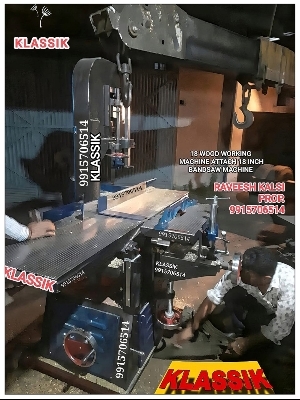 Bandsaw attached Wood Working Machine